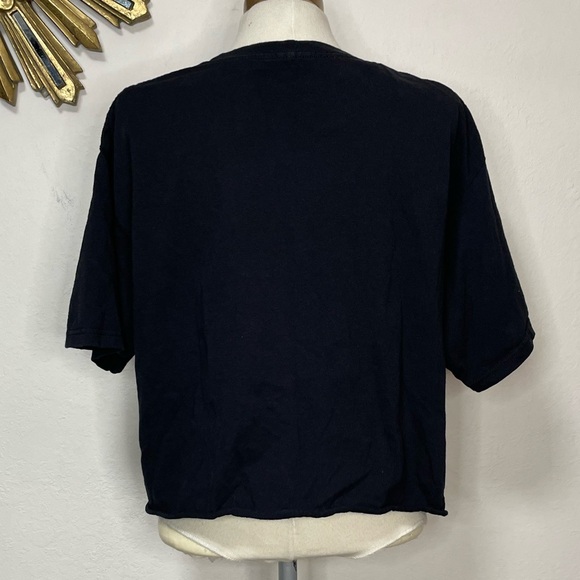 AC/DC Back In Black Crop Tee Shirt - Picture 5 of 14